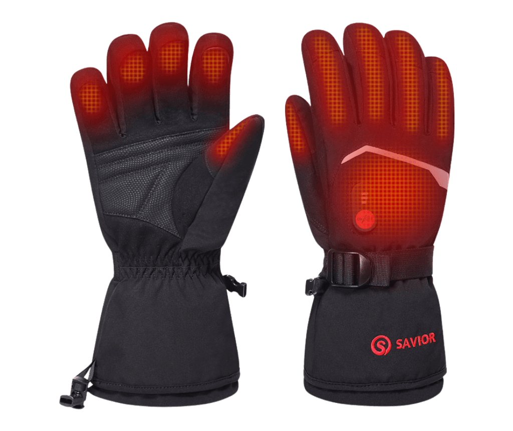 Dikke verwarmde handschoenen geschikt voor wintersportactiviteiten - Afbeelding 2