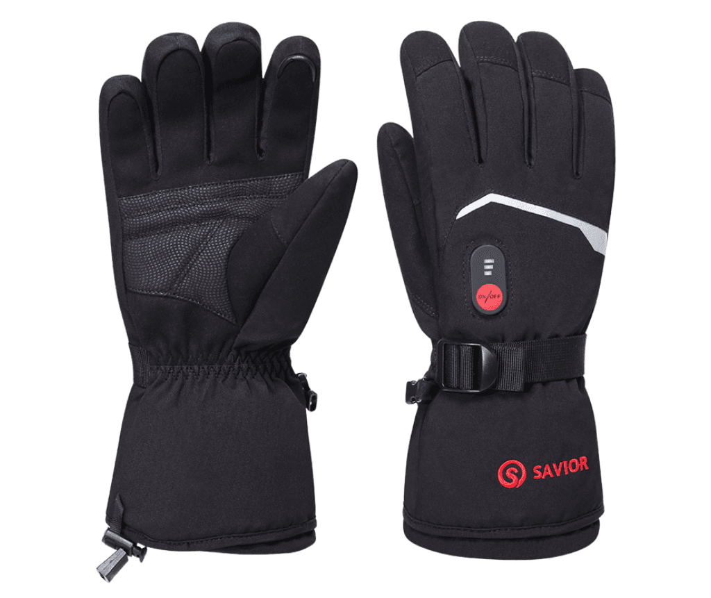 Dikke verwarmde handschoenen geschikt voor wintersportactiviteiten