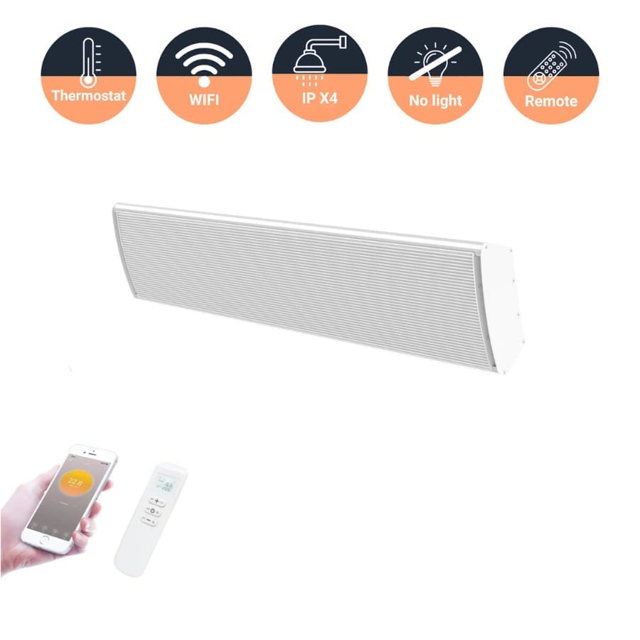 Infrarood terrasverwarmer smart - Ostuni - 1800 Watt