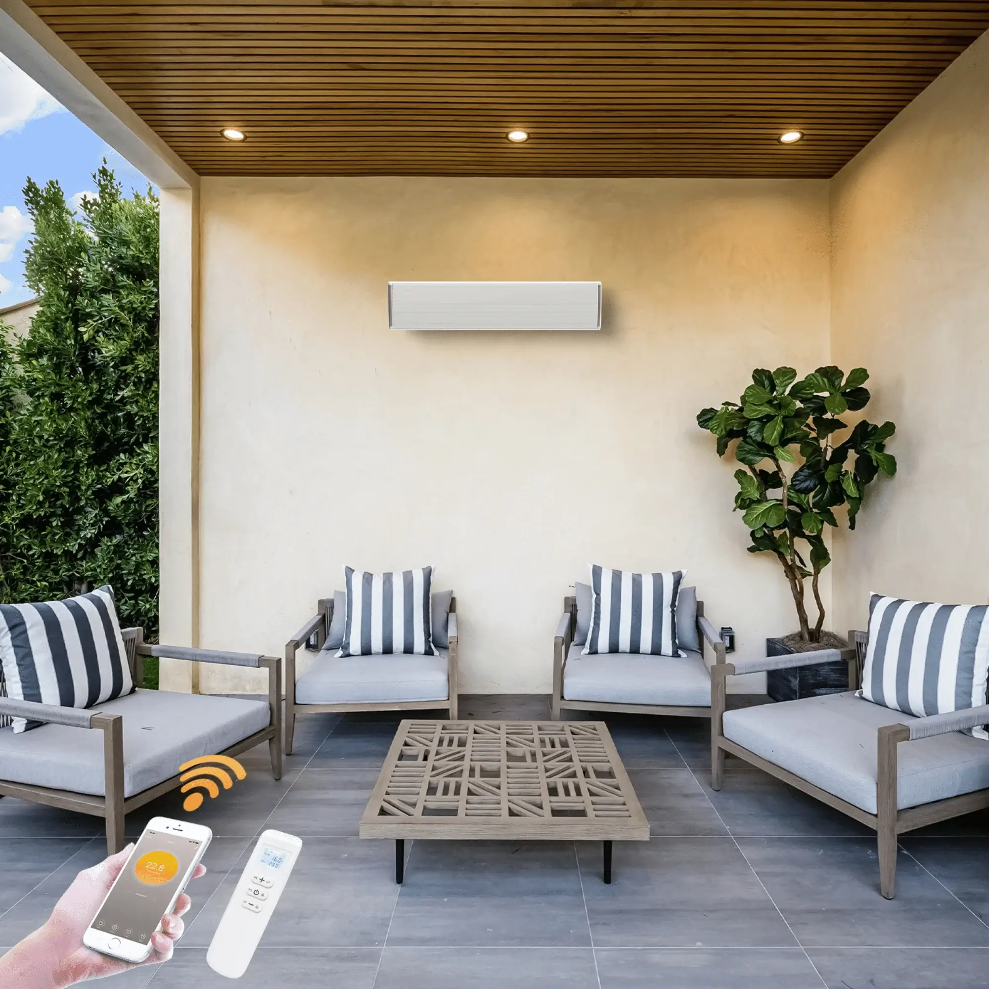 Infrarood terrasverwarmer smart - Ostuni - 2400 Watt - Afbeelding 2